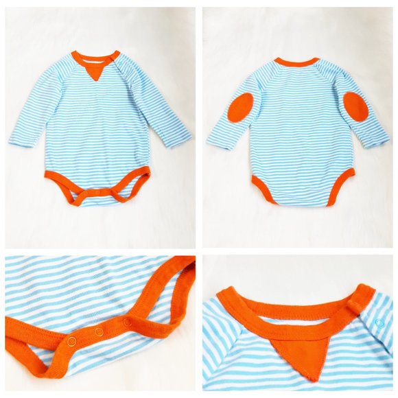 9M Infant Boys Bundle of 2 Onesies Short Sleeve Carter and Long Sleeve Circo - Picture 8 of 12